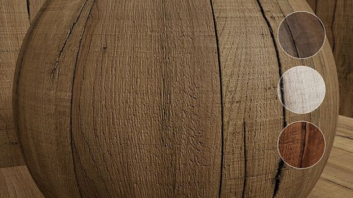 渲染模型_室内木纹007