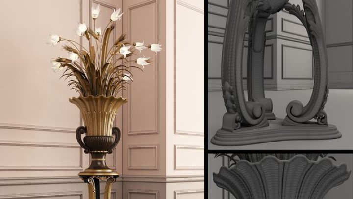 渲染模型_室内装饰摆件021