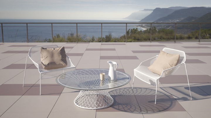 渲染模型_室外座椅伞座019