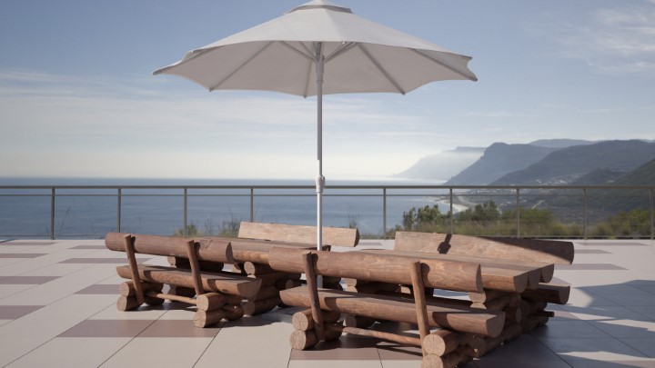 渲染模型_室外座椅伞座026