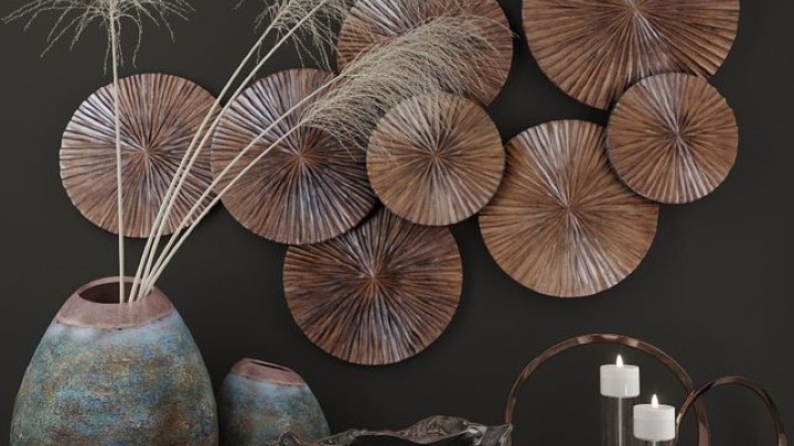 渲染模型_家具桌面摆件002