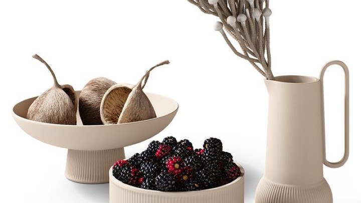 渲染模型_家具桌面摆件012