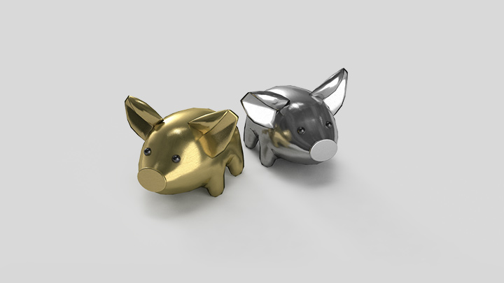 渲染模型_小猪装饰001