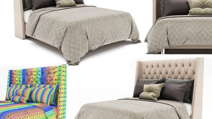 渲染模型_床2304