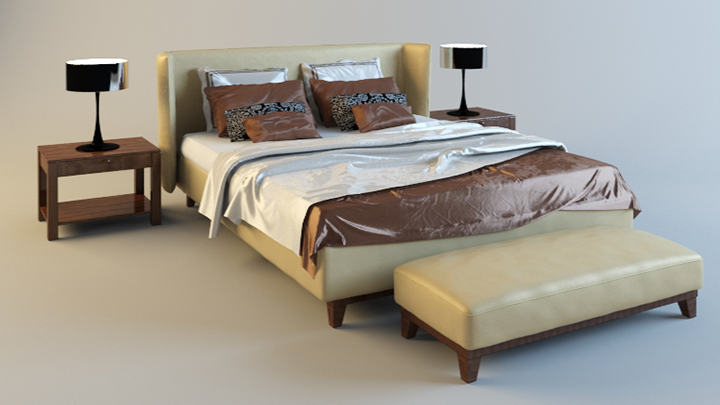 渲染模型_床2334