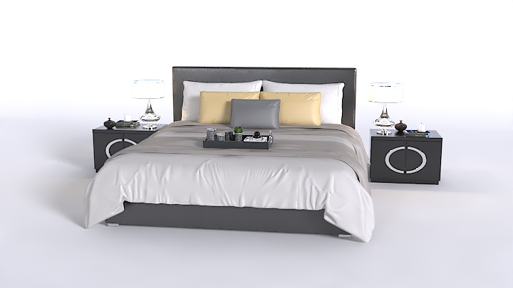 渲染模型_床2345