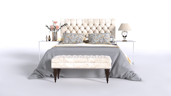 渲染模型_床2356