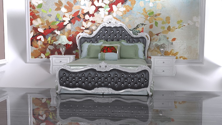 渲染模型_床2360