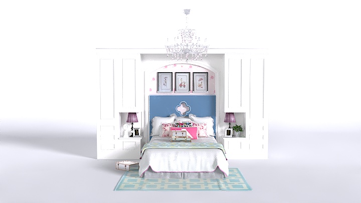 渲染模型_床2363