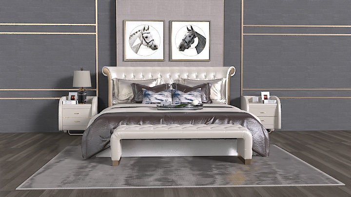 渲染模型_床2376