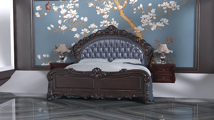 渲染模型_床2418