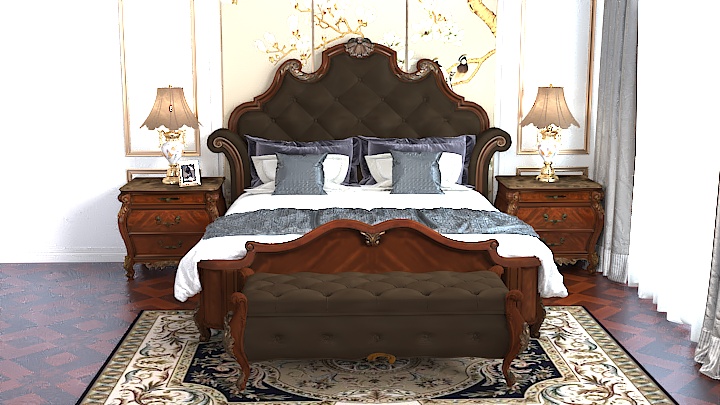 渲染模型_床2429