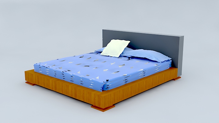 渲染模型_床2433