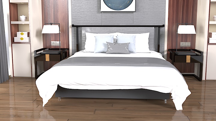 渲染模型_床2452