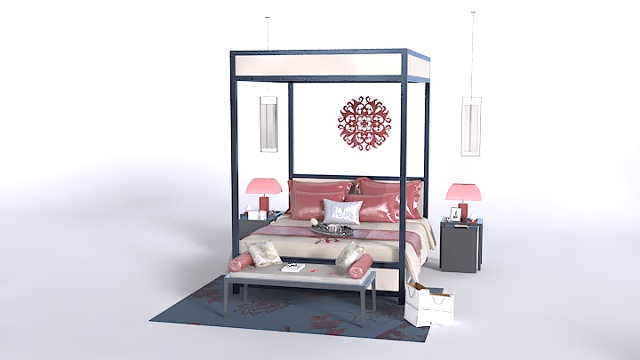 渲染模型_床2468