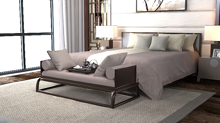 渲染模型_床2475