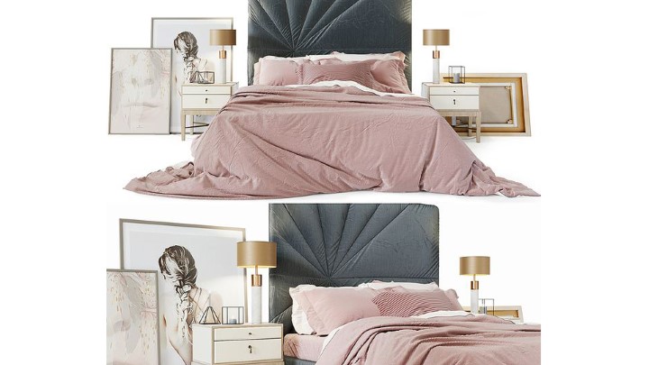 渲染模型_床2496