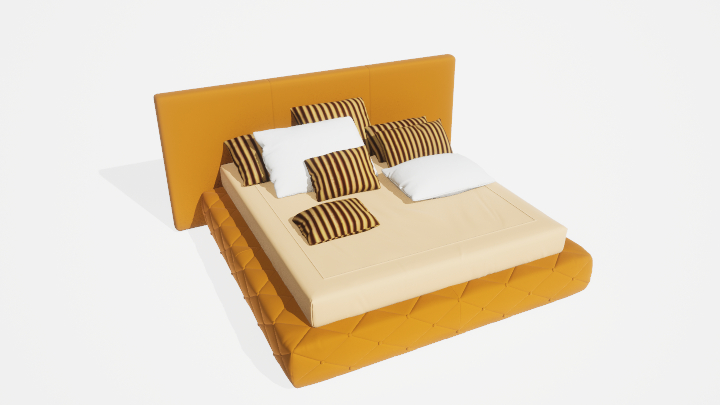 渲染模型_床2499