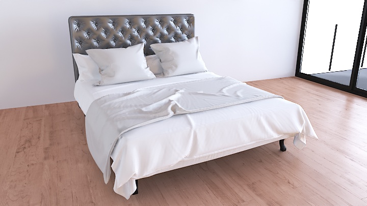 渲染模型_床2554