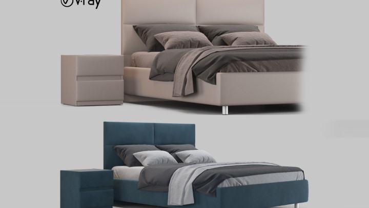 渲染模型_床2603