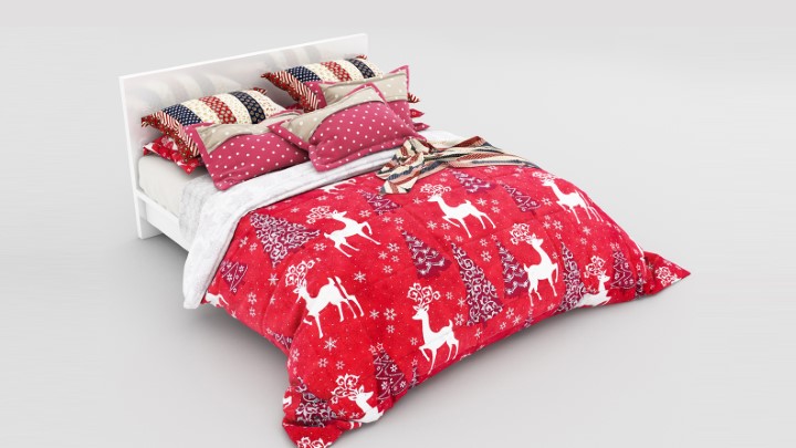 渲染模型_床2607