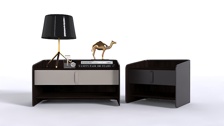 渲染模型_床头柜组合013