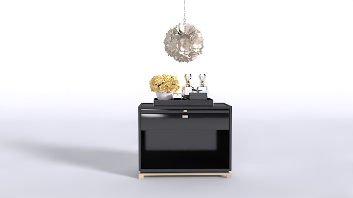 渲染模型_床头柜组合035