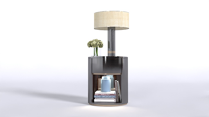 渲染模型_床头柜组合042