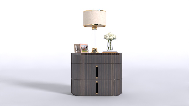 渲染模型_床头柜组合046