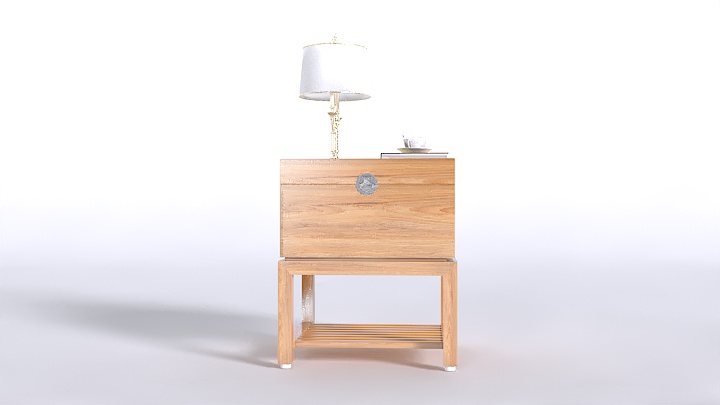 渲染模型_床头柜组合062