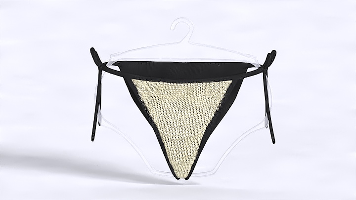 渲染模型_底裤003