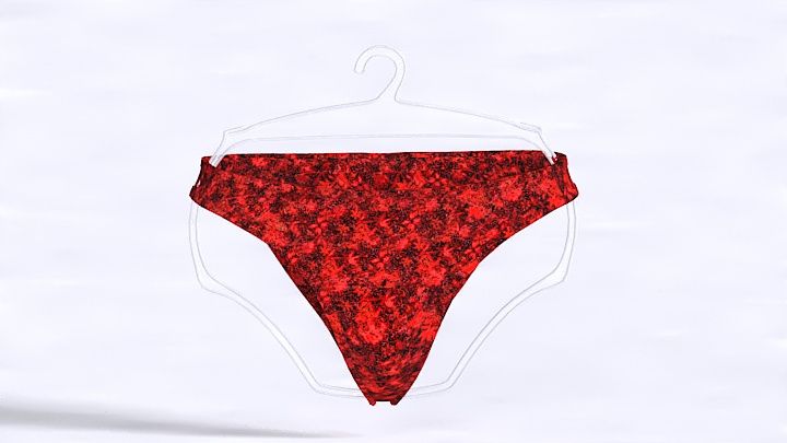 渲染模型_底裤004