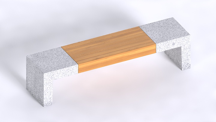 渲染模型_户外凳子009