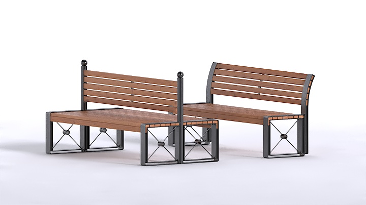 渲染模型_户外凳子016