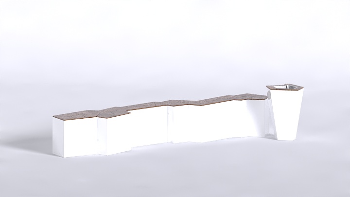 渲染模型_户外凳子031