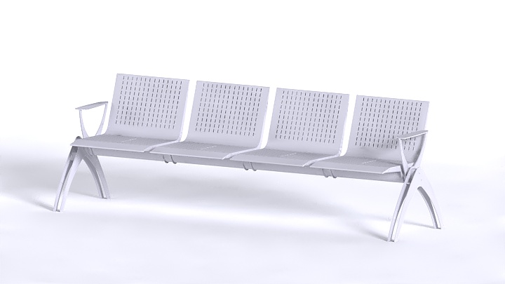 渲染模型_户外凳子035