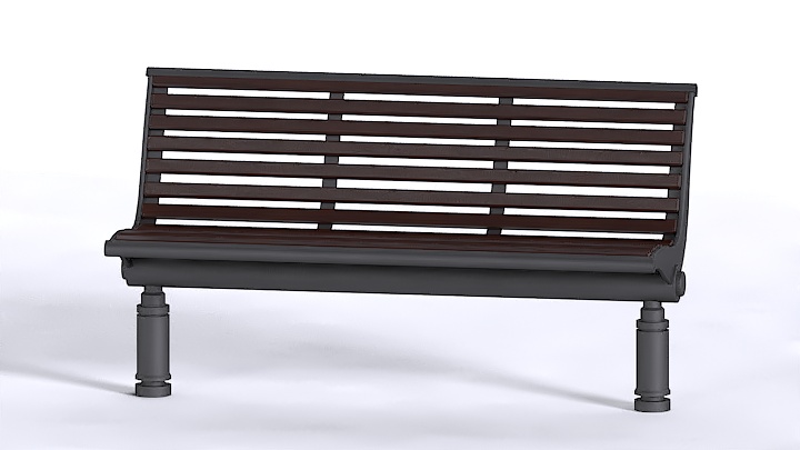 渲染模型_户外桌椅007