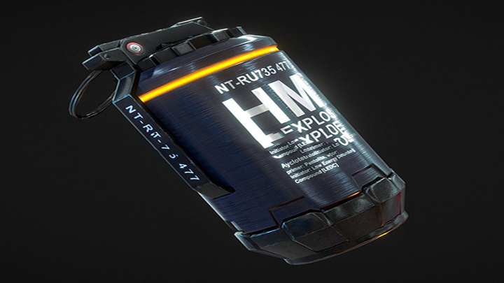 渲染模型_手榴弹003