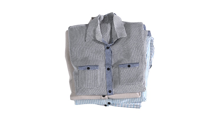 渲染模型_折叠衣服005