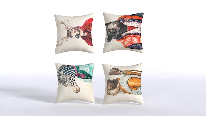 渲染模型_抱枕199