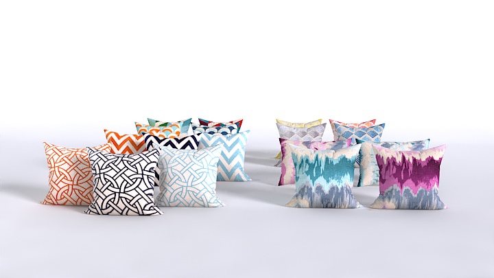 渲染模型_抱枕204