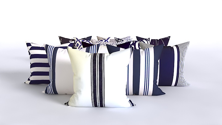 渲染模型_抱枕206