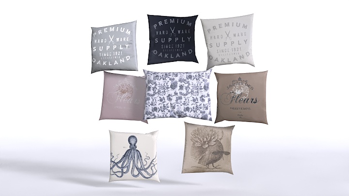 渲染模型_抱枕212