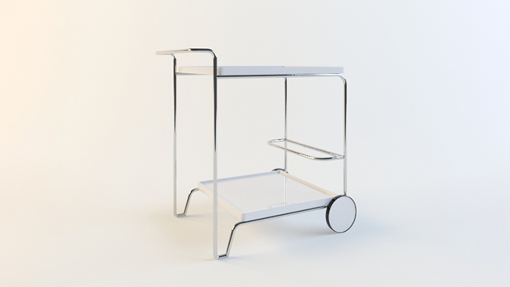 渲染模型_推车002