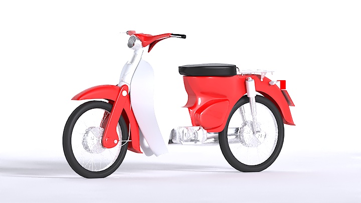 渲染模型_摩托车028