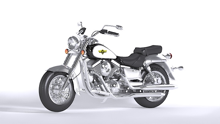 渲染模型_摩托车031