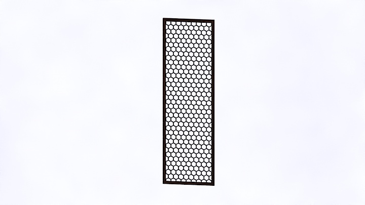 渲染模型_新中式隔断屏风004