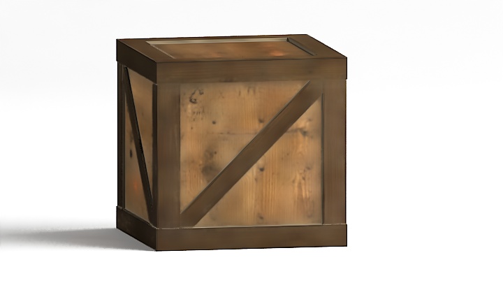 渲染模型_木箱003