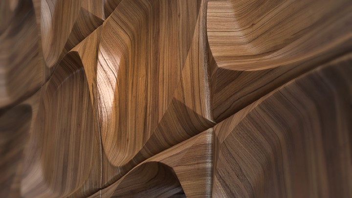 渲染模型_木质面板001