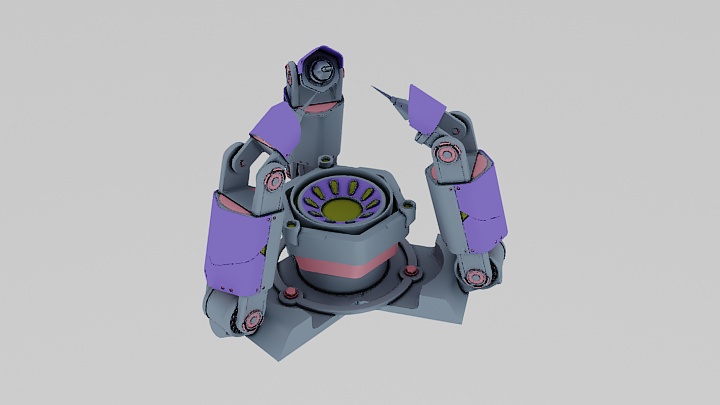 渲染模型_机械构件018